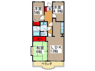 シャルム春日部の物件間取画像